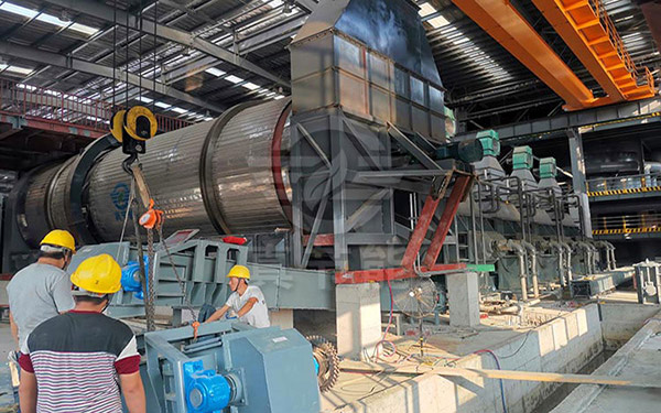 薯渣烘干機零部件檢查