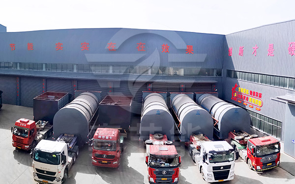 豆腐渣烘干設備運輸現場